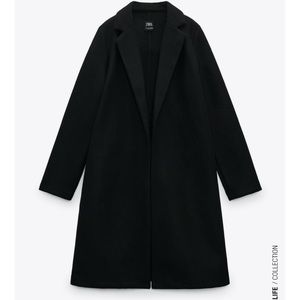 Zara black lapel blazer  jacket.